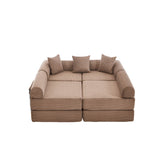 Convertible Folding Corduroy Memory Foam Sofa Bed - Omega Lifestyles