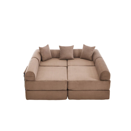 Convertible Folding Corduroy Memory Foam Sofa Bed - Omega Lifestyles