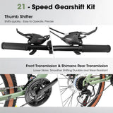 27.5-Inch Durable Carbon Steel Frame Mountain Bike - Omega Lifestyles