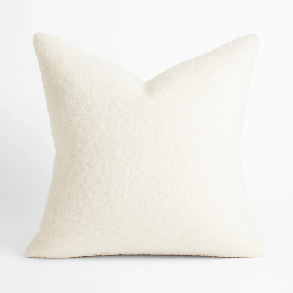 Plush Polyester Sherpa Throw Pillow 20x20 Inches - Omega Lifestyles