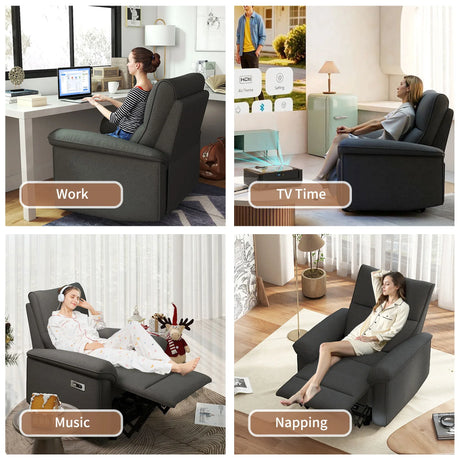 Wall Hugger Power Recliner With USB Charging Ports - Omega Lifestyles