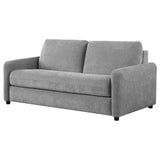 Grey Upholstered Queen Sleeper Sofa With Memory Foam Mattress - Omega Lifestyles