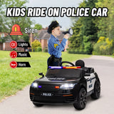 12V Remote Control Kids Electric Police Car With Suspension - Omega Lifestyles