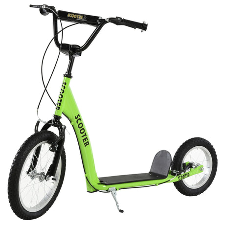 Youth Adjustable Handlebar Kick Scooter With Inflatable Wheels - Omega Lifestyles