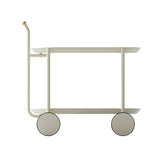 Artsy Ancient White Mobile Kitchen Storage Cart - Omega Lifestyles
