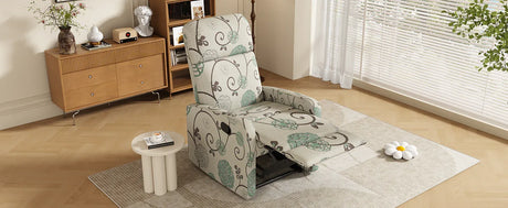 Manual Recliner Chair With Adjustable Backrest And Plush Upholstery - Omega Lifestyles