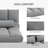 Adjustable Folding Floor Sofa Bed With 2 Pillows - Omega Lifestyles