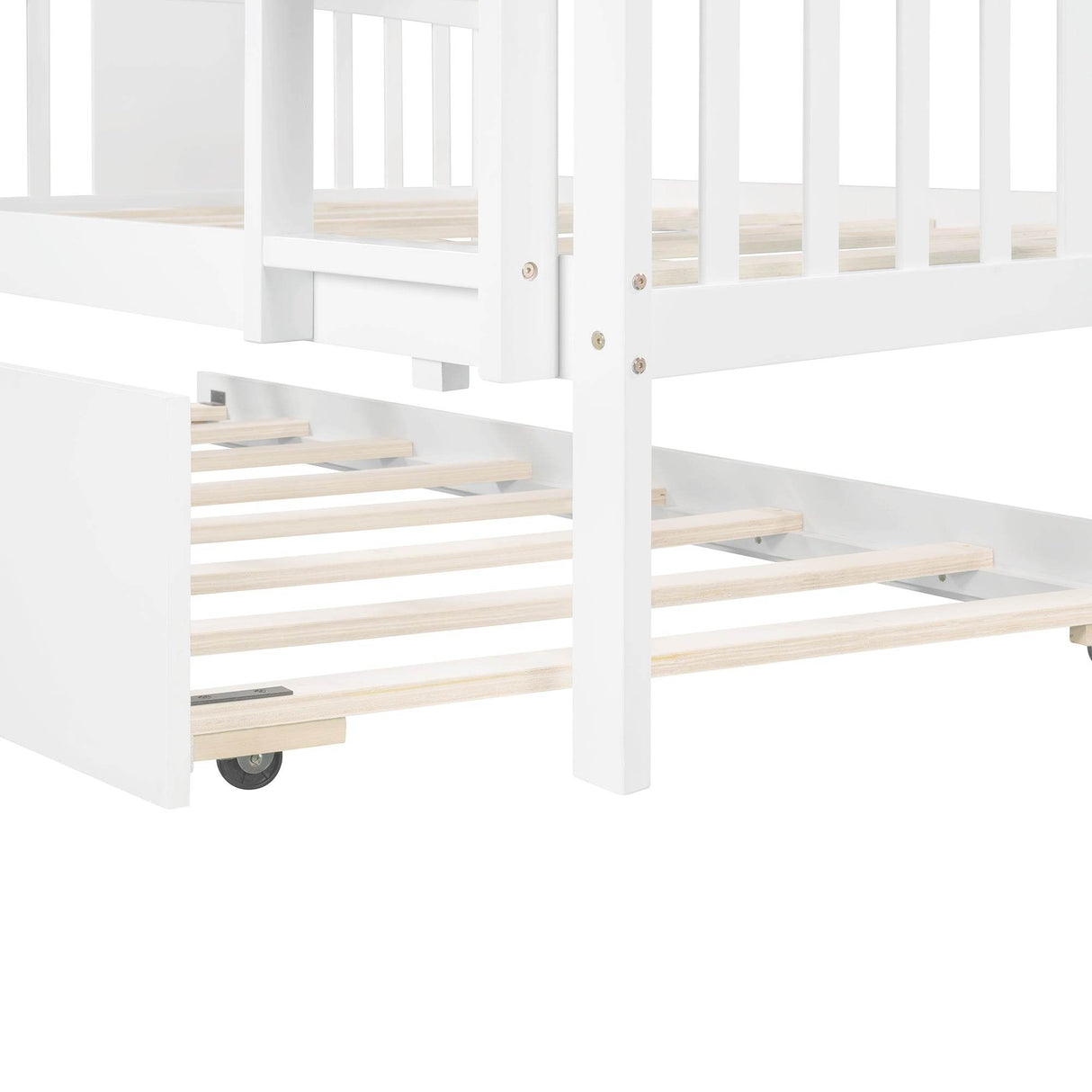 Full Over Full Solid Wood Bunk Bed With Trundle - Omega Lifestyles