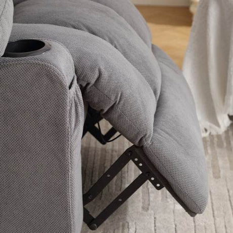 Soft Velvet Manual Swinging Massage Recliner Chair - Omega Lifestyles