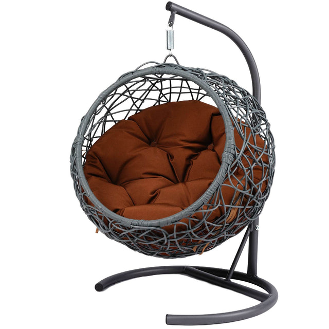 Indoor Hanging Cat Hammock Bed With Stand And Cushion - Omega Lifestyles