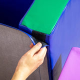 7-Piece Toddler Foam Climber Playset With Tunnel Ramp - Omega Lifestyles