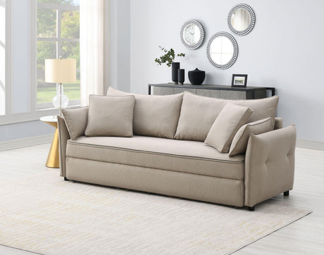 Irina Medium-Firm Fabric Pull-Out Sofa Sleeper With Storage - Omega Lifestyles