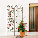 Set Of 2 French Iron Garden Trellises 86.7-Inch