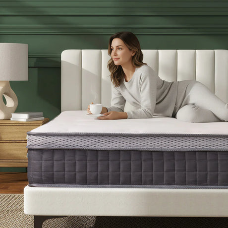 Medium 10-Inch Cooling Gel Memory Foam Queen Mattress - Omega Lifestyles