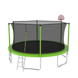 14-Inch Kids Outdoor Safety Enclosure Trampoline - Omega Lifestyles