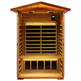 Two-Person Solid Wood Far-Infrared Outdoor Sauna - Omega Lifestyles