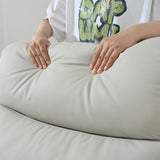 Modern Light Gray PU Rocking Recliner Chair With Footrest - Omega Lifestyles