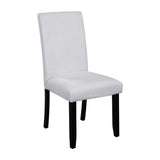 5-Piece Round Solid Wood Dining Table Set With Upholstered Chairs - Omega Lifestyles