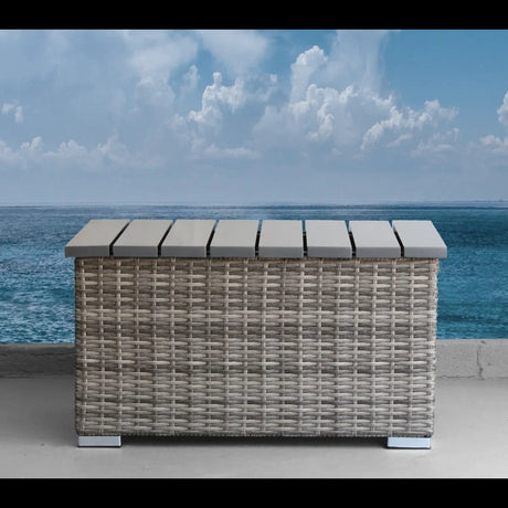 7-Piece Outdoor Wicker Seating Set With Cushions - Omega Lifestyles