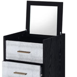 Metal Mirror Jewelry Armoire With Storage Drawers - Omega Lifestyles