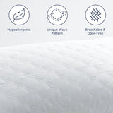 Set Of 2 Soft Polyester Fiber Neck Support Pillows - Omega Lifestyles
