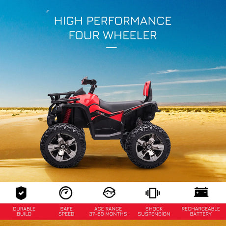 Rechargeable Kids ATV Ride-On Four-Wheeler With Music - Omega Lifestyles