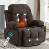 Soft Velvet Swinging Recliner Massage Chair With USB - Omega Lifestyles