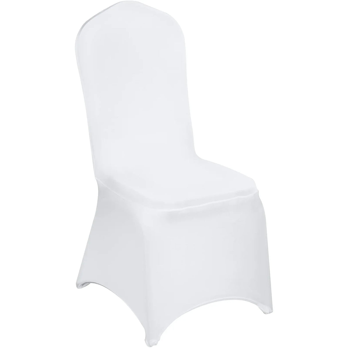 Stretch Spandex Universal White Folding Chair Covers 150PCS Pack - Omega Lifestyles