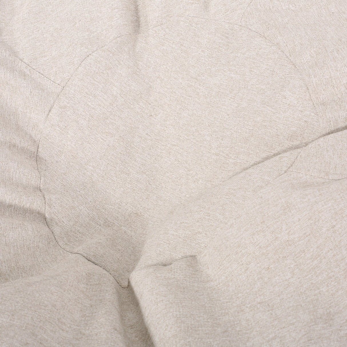 Large Rounded Foam-Filled Fabric Bean Bag Chair - Omega Lifestyles