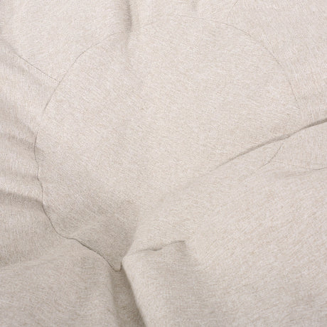 Large Rounded Foam-Filled Fabric Bean Bag Chair - Omega Lifestyles