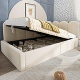 Twin Velvet Upholstered Daybed With Hydraulic Storage - Omega Lifestyles