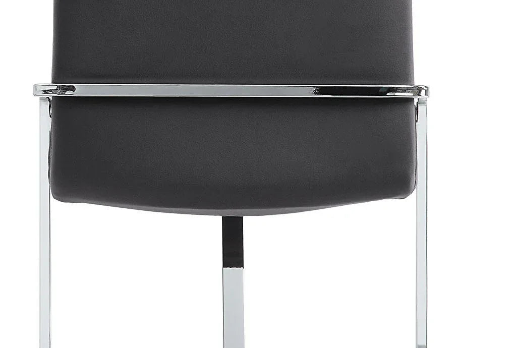 Set of 2 Gray Velvet Upholstered Metal Side Chairs - Omega Lifestyles