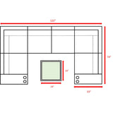 Coastal Gray 9-Piece Wicker Patio Seating Set With Cushions - Omega Lifestyles