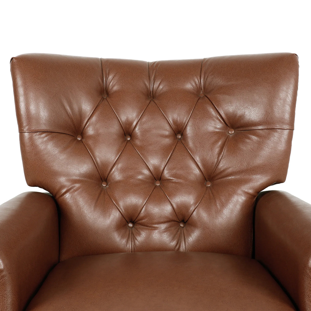 Contemporary Tufted Pushback Recliner With Nailhead Accents - Omega Lifestyles