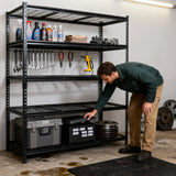 Heavy-Duty Adjustable Steel 5-Tier Storage Shelving Unit - Omega Lifestyles