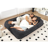 Adjustable 5-Position Medium-Soft Chenille Loveseat Sofa - Omega Lifestyles