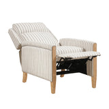 Classic Farmhouse Push-Back Reclining Fabric Upholstery Chair - Omega Lifestyles