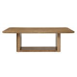 Contemporary Oak Veneer Synthetic Wood Dining Table - Omega Lifestyles