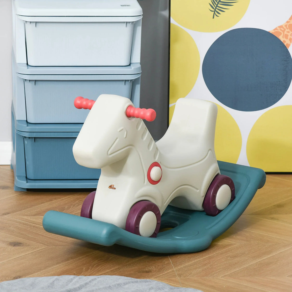 Kids 2-in-1 Rocking Horse And Sliding Car Toy - Omega Lifestyles