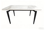 Sintered Stone Ceramic Tile Dining Table With Iron Legs - Omega Lifestyles