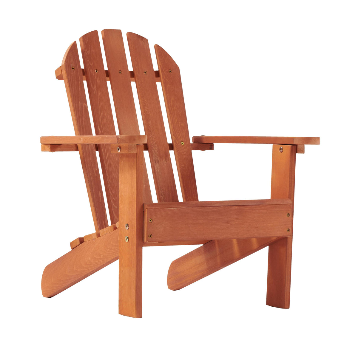 Solid Wood Kids Red Adirondack Chair for Indoor Outdoor