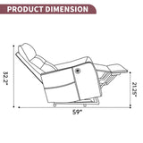 Red Faux Leather Power Lift Recliner Chair With Massage - Omega Lifestyles