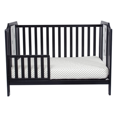 Convertible 3-in-1 Solid Wood Black Island Crib - Omega Lifestyles