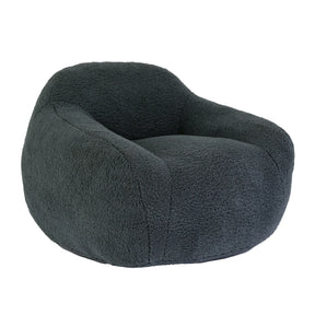 Spacious Memory Foam Teddy Fabric Bean Bag Chair - Omega Lifestyles