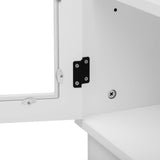Modern Minimalist White MDF TV Stand With Storage - Sleep Galleria