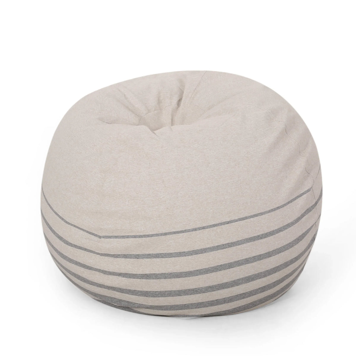 Modern Foam Filled Rounded Fabric Bean Bag Chair - Omega Lifestyles