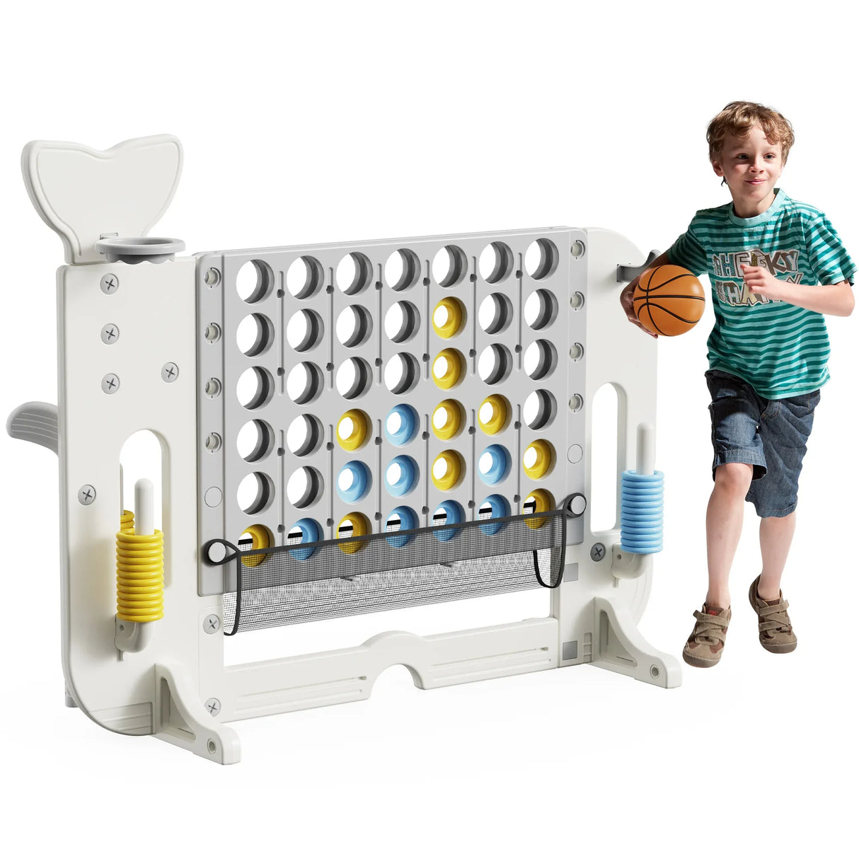 4-in-1 Adjustable Height Giant Outdoor Game Set - Omega Lifestyles