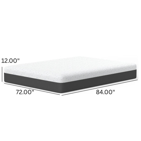 Soft 12-Inch Phase Change Cooling Memory Foam California King Mattress - Omega Lifestyles