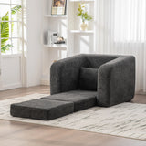 Convertible Chenille Sofa Bed Sleeper With Pillow - Omega Lifestyles