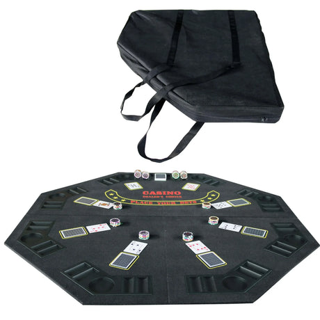 Classic 48-Inch Folding Octagon Poker Tabletop - Omega Lifestyles